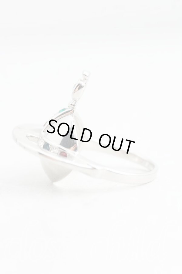 画像2: ヴィヴィアンウエストウッド 中古 / ソリッドオーブリング L(15号） シルバー  H-25-08-31-078-rg-OD-ZH (2)