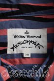 画像3: ANGLOMANIA 中古 / ロゴptストライプシャツ 38(M相当) 青×赤  H-25-08-31-008-bl-IN-ZH (3)