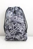 画像2: ヴィヴィアンウエストウッド 中古 / SCRAPED ORB信玄袋  紺  H-25-08-31-083-gd-OD-ZH (2)