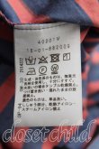 画像4: ANGLOMANIA 中古 / ロゴptストライプシャツ 38(M相当) 青×赤  H-25-08-31-008-bl-IN-ZH (4)