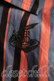 画像6: ANGLOMANIA 中古 / ロゴptストライプシャツ 38(M相当) 青×赤  H-25-08-31-008-bl-IN-ZH (6)
