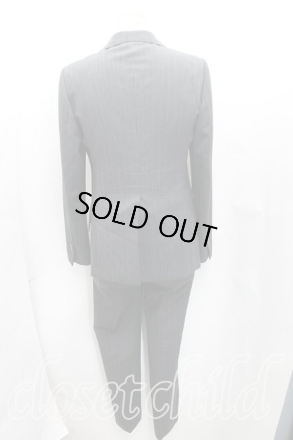 画像2: ヴィヴィアンウエストウッド MAN 中古 / ピンストライプシングルセットアップ 46（メンズM） 灰  H-25-08-31-009-su-OD-ZH (2)