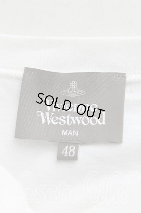 画像3: ヴィヴィアンウエストウッド MAN 中古 / TWIN EAGLES　Tシャツ 48(メンズL) 白  H-25-08-31-011-ts-IN-ZH (3)