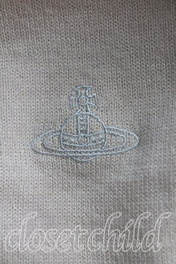 画像6: ヴィヴィアンウエストウッド MAN 中古 / ラインオーブ刺繍ニット 46（メンズM） ベージュ  H-25-08-31-013-to-OD-ZH (6)