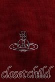 画像6: ヴィヴィアンウエストウッド MAN 中古 / ラインオーブ刺繍ニット 46（メンズM相当） 赤  H-25-08-31-014-to-OD-ZH (6)