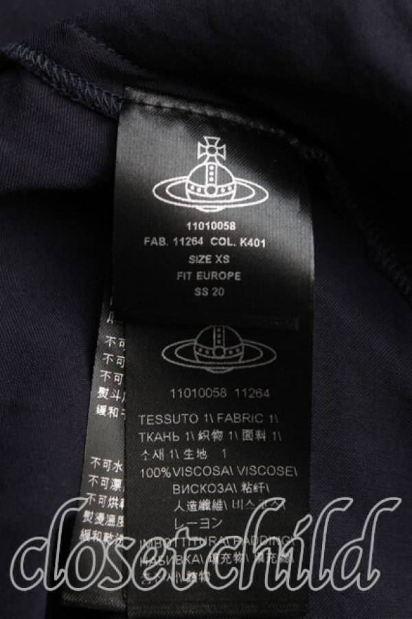 画像4: ANGLOMANIA 中古 / ウエストベルトロングドレス XS 紺  H-25-09-07-002-op-IN-ZH (4)