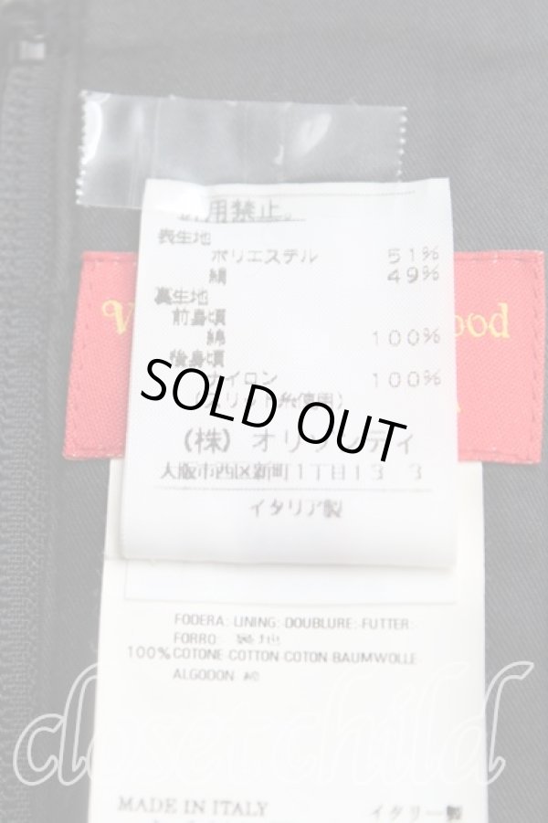 画像4: ヴィヴィアンウエストウッド 中古 / カラーオーブ刺繍コルセット 38(7号) 黒  H-25-09-07-021-to-IN-ZH (4)