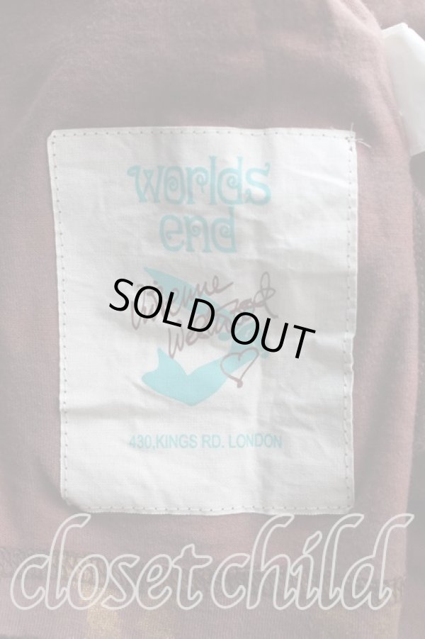 画像3: Worlds End 中古 / スクイグルカットソー OS 茶×ゴールド  H-25-09-07-023-to-IN-ZH (3)