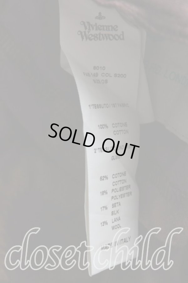 画像4: Worlds End 中古 / スクイグルカットソー OS 茶×ゴールド  H-25-09-07-023-to-IN-ZH (4)