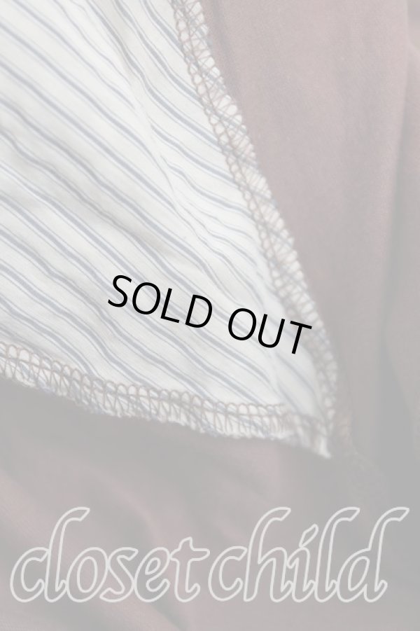 画像7: Worlds End 中古 / スクイグルカットソー OS 茶×ゴールド  H-25-09-07-023-to-IN-ZH (7)