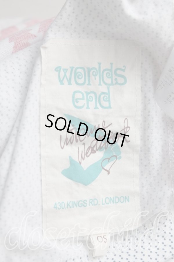 画像3: Worlds End 中古 / スクイグルカットソー OS 白×赤  H-25-09-07-024-to-IN-ZH (3)