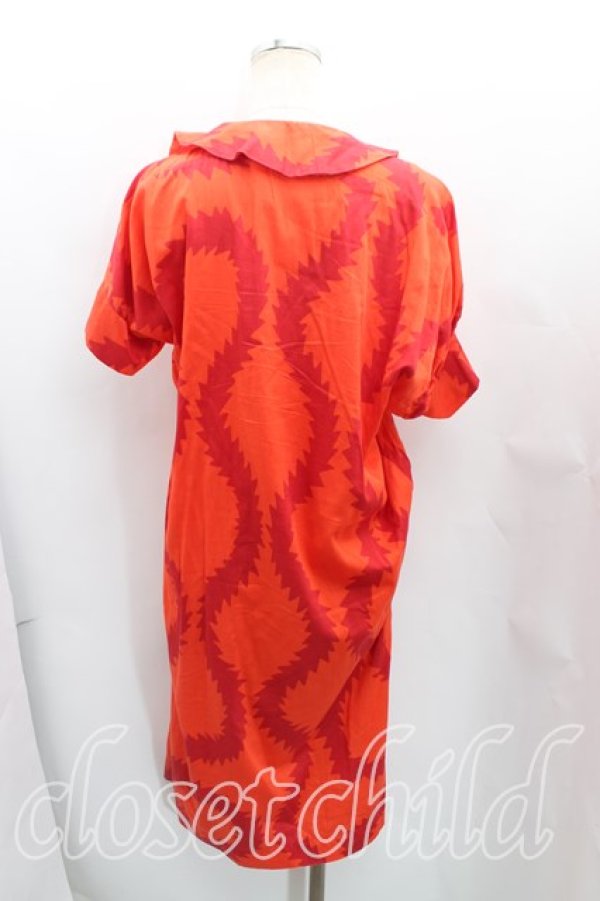 画像2: ANGLOMANIA 中古 / スクイグルワンピース 38(7号) 赤  H-25-09-07-003-op-IN-ZH (2)