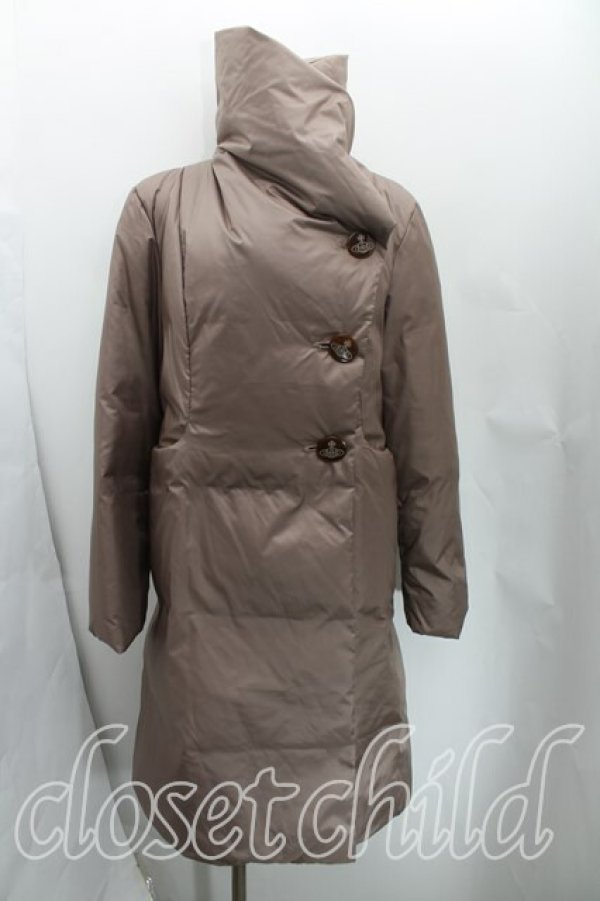 画像3: ヴィヴィアンウエストウッド 中古 / Aラインダウンコート 3（11号） 茶  H-25-09-07-028-co-OD-ZH (3)