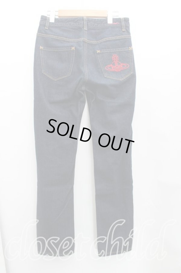 画像2: ヴィヴィアンウエストウッド 中古 / オーブステッチデニム 02（9号） インディゴ  H-25-09-07-030-pa-OD-ZH (2)