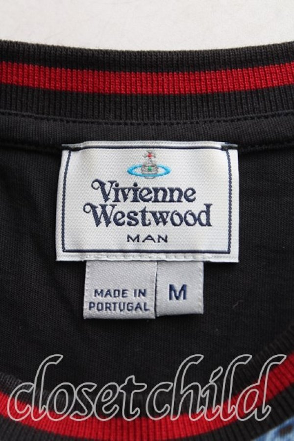画像3: ヴィヴィアンウエストウッド MAN 中古 / PROTEST 半袖Tシャツ M 黒  H-25-09-07-036-ts-OD-ZH (3)