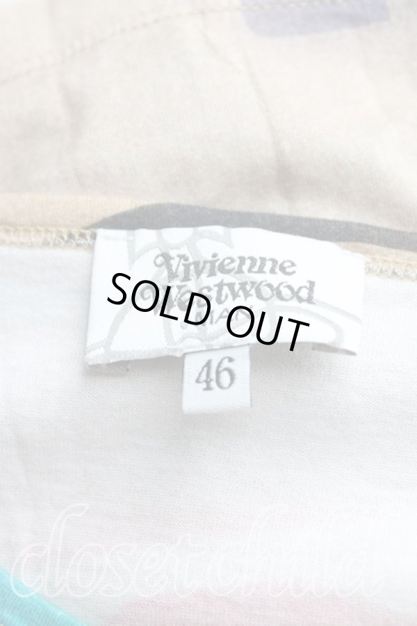 画像3: ヴィヴィアンウエストウッド MAN 中古 / マニフェストTシャツ 46（メンズM） 茶  H-25-09-07-038-ts-OD-ZH (3)