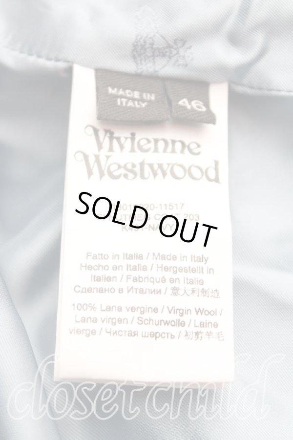 画像4: ヴィヴィアンウエストウッド 中古 / ダブルロングコート 46(メンズM) 紺  H-25-09-07-004-co-IN-ZH (4)