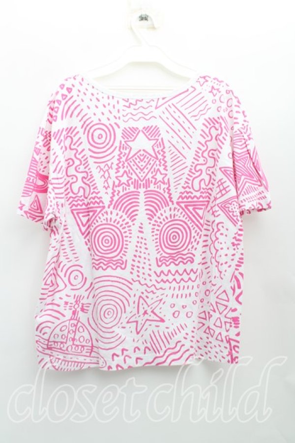 画像2: ANGLOMANIA 中古 / PROTESTptTシャツ S ピンク  H-25-09-07-039-ts-OD-ZH (2)