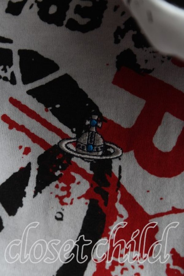画像5: ヴィヴィアンウエストウッド MAN 中古 / ラビッシュ柄Tシャツ 48（メンズL） 黒  H-25-09-07-040-ts-OD-ZH (5)
