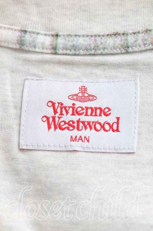 画像3: ヴィヴィアンウエストウッド MAN 中古 / LINE UPptリラックスTシャツ 42（XS） ベージュ  H-25-09-07-042-ts-OD-ZH (3)