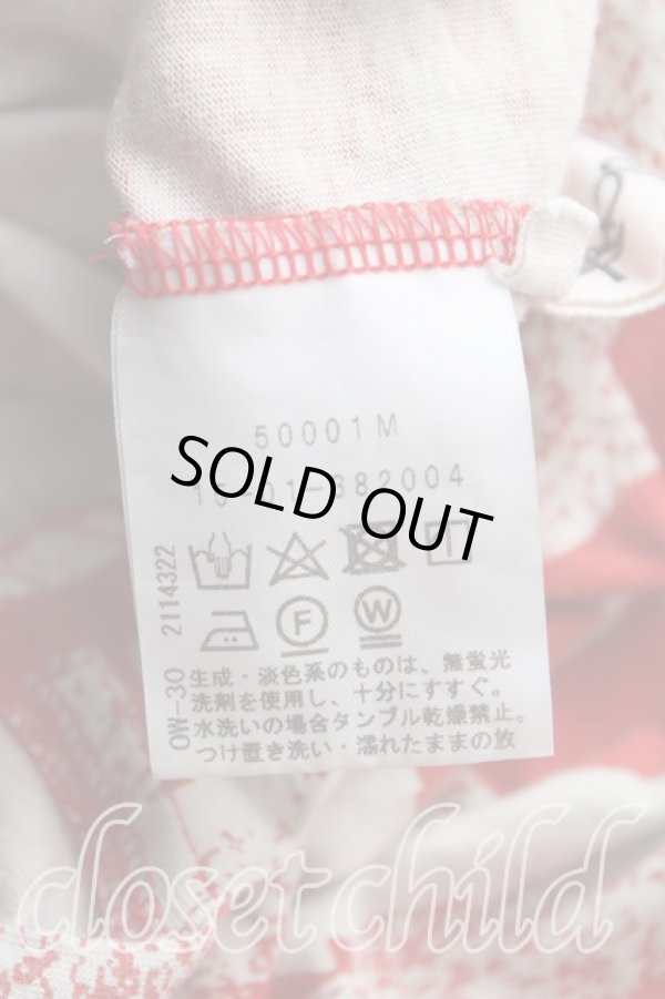 画像4: ANGLOMANIA 中古 / グラフィック変形カットソー 38（M） 赤  H-25-09-07-049-to-OD-ZH (4)