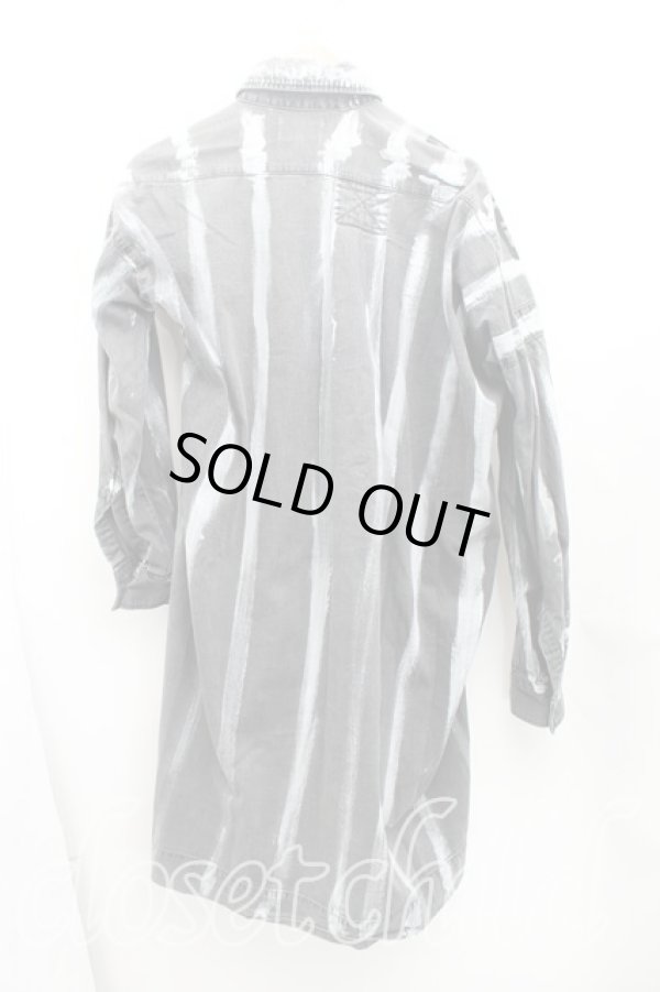 画像2: ANGLOMANIA 中古 / アナーキーデニムシャツ 38（M） 黒  H-25-09-07-052-bl-OD-ZH (2)