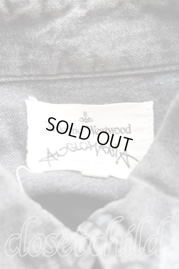 画像3: ANGLOMANIA 中古 / アナーキーデニムシャツ 38（M） 黒  H-25-09-07-052-bl-OD-ZH (3)