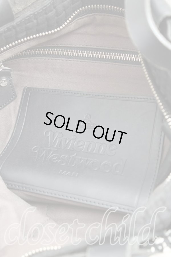 画像3: ヴィヴィアンウエストウッド 中古 / T.F.T.L トートバッグ  黒  H-25-09-07-055-ba-IN-ZH (3)