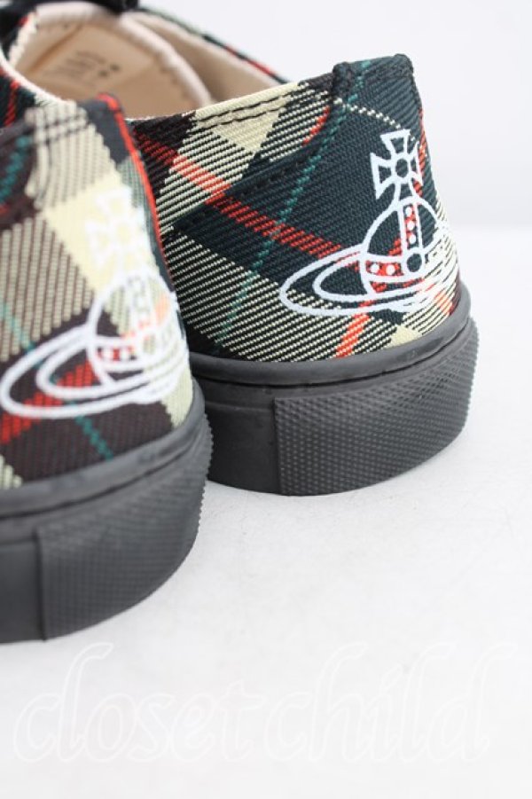 画像6: ヴィヴィアンウエストウッド 中古 / PLIMSOLL LOW TOPスニーカー 36（23cm） 緑  H-25-09-07-063-sh-OD-ZH (6)