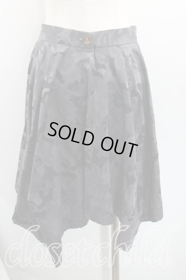 画像2: ヴィヴィアンウエストウッド 中古 / オーブカモフラージュイレギュラースカート 2(9号) 灰  H-25-09-07-010-sk-IN-ZH (2)