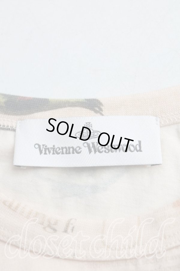 画像3: ヴィヴィアンウエストウッド 中古 / ALLOVER EYES Tシャツ S ベージュ  H-25-09-07-013-ts-IN-ZH (3)