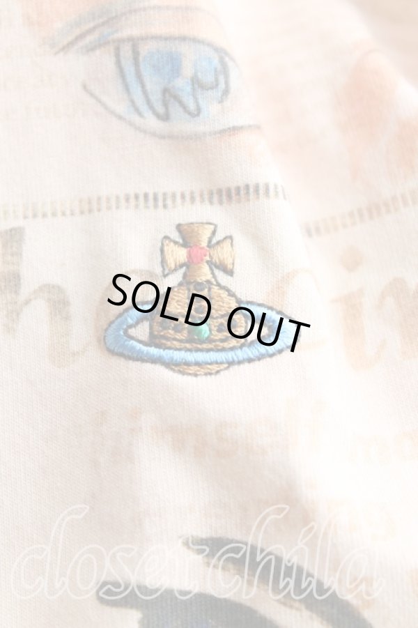 画像5: ヴィヴィアンウエストウッド 中古 / ALLOVER EYES Tシャツ S ベージュ  H-25-09-07-013-ts-IN-ZH (5)