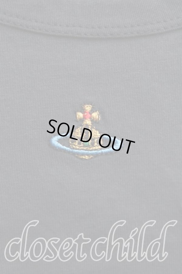 画像6: ヴィヴィアンウエストウッド 中古 / カラーオーブ刺繍Tシャツ XS 紺  H-25-09-07-015-ts-IN-ZH (6)