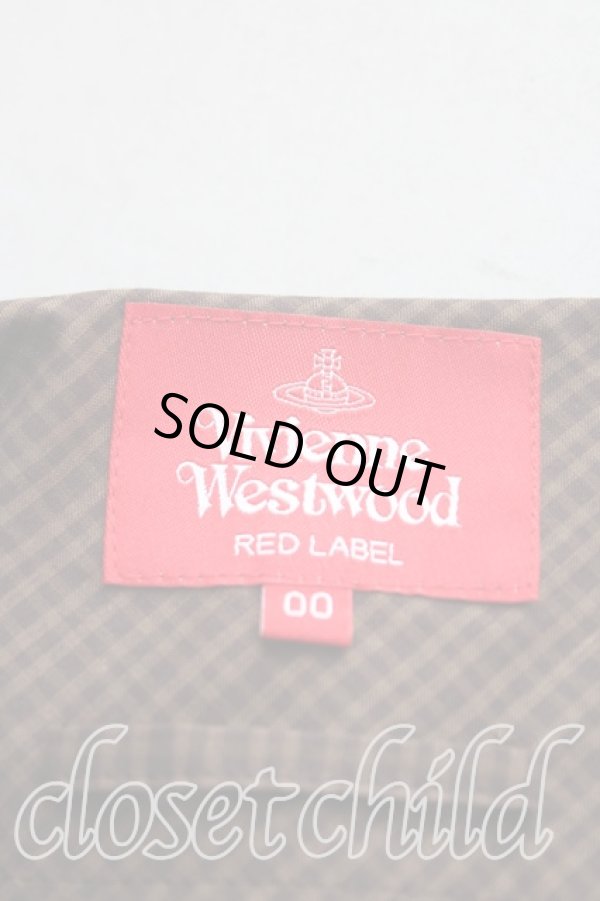 画像3: ヴィヴィアンウエストウッド 中古 / タータンチェックティアードワンピース 00(ワンサイズ) 茶x黒  H-25-09-14-020-op-OD-ZH (3)