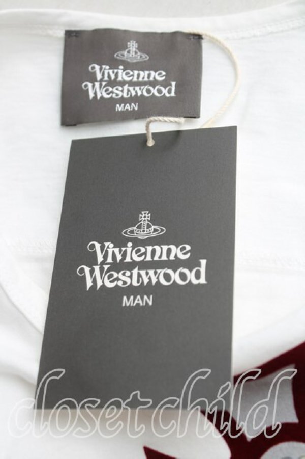 画像3: ヴィヴィアンウエストウッド MAN 中古 / フラワーオーブBIGTシャツ FREE 白  H-25-09-14-033-to-OD-ZH (3)