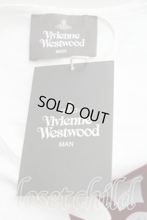 画像3: ヴィヴィアンウエストウッド MAN 中古 / フラワーオーブBIGTシャツ FREE 白  H-25-09-14-033-to-OD-ZH (3)