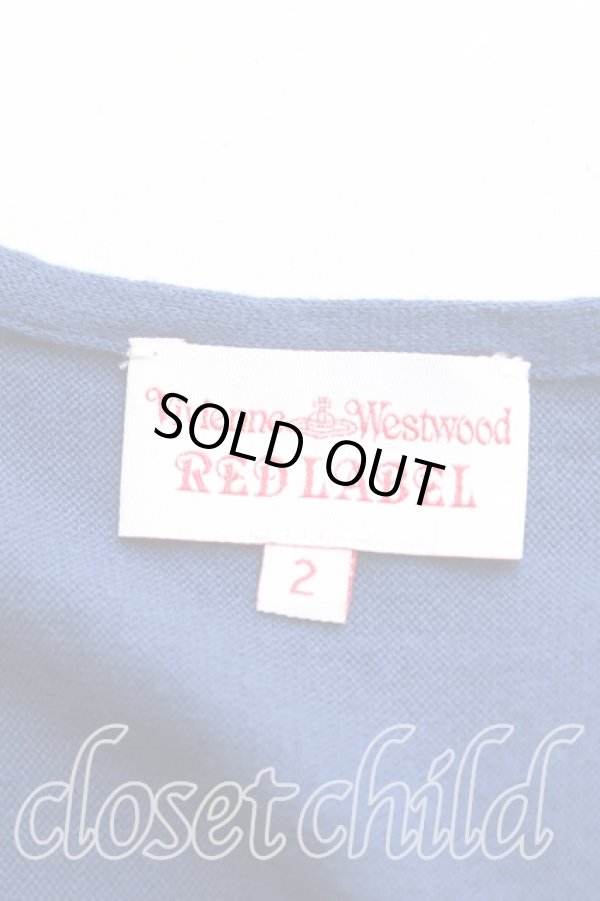 画像3: ヴィヴィアンウエストウッド 中古 / ドルマンカーディガン 2(9号) 青  H-25-09-14-039-to-OD-ZH (3)