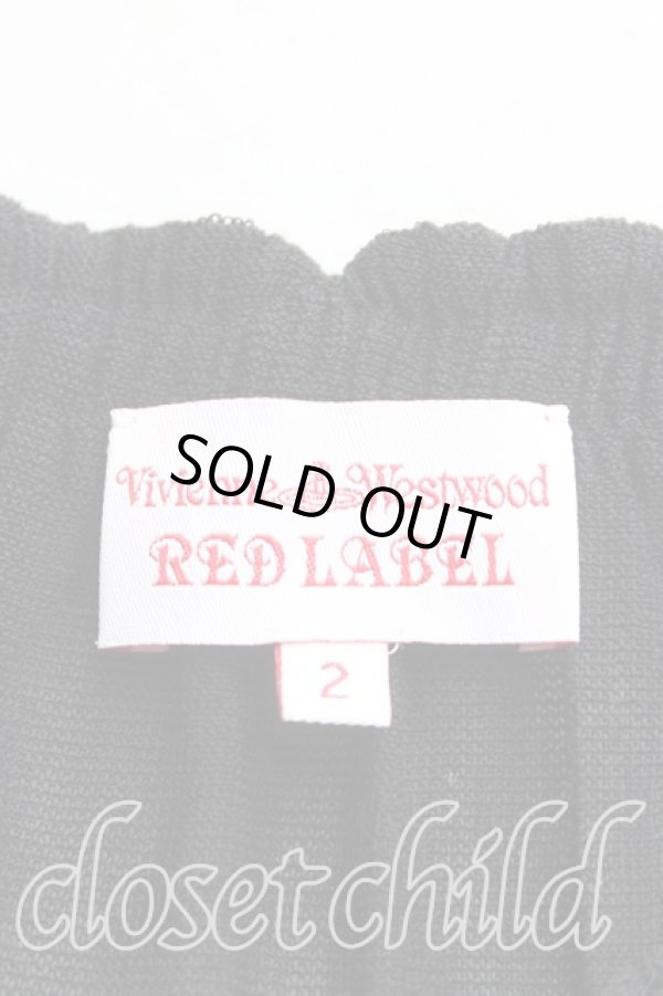 画像3: ヴィヴィアンウエストウッド 中古 / ギャザーフリルシースルーニット 2(9号) 黒  H-25-09-14-042-to-OD-ZH (3)