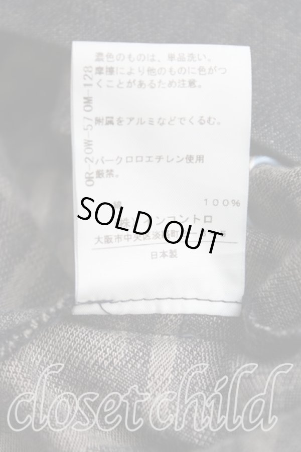 画像5: ヴィヴィアンウエストウッド 中古 / 格子チェック変形デニムスカート 2(9号) 黒  H-25-09-14-004-sk-OD-ZH (5)