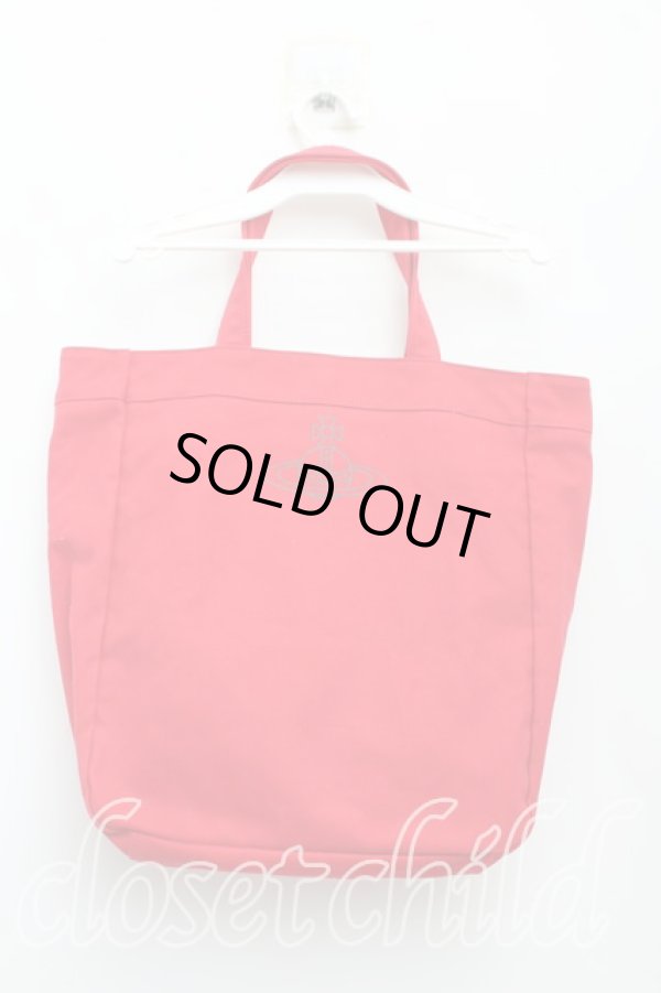 画像2: ヴィヴィアンウエストウッド 中古 / LAMBトートバッグ  赤  H-25-09-14-048-ba-OD-ZH (2)