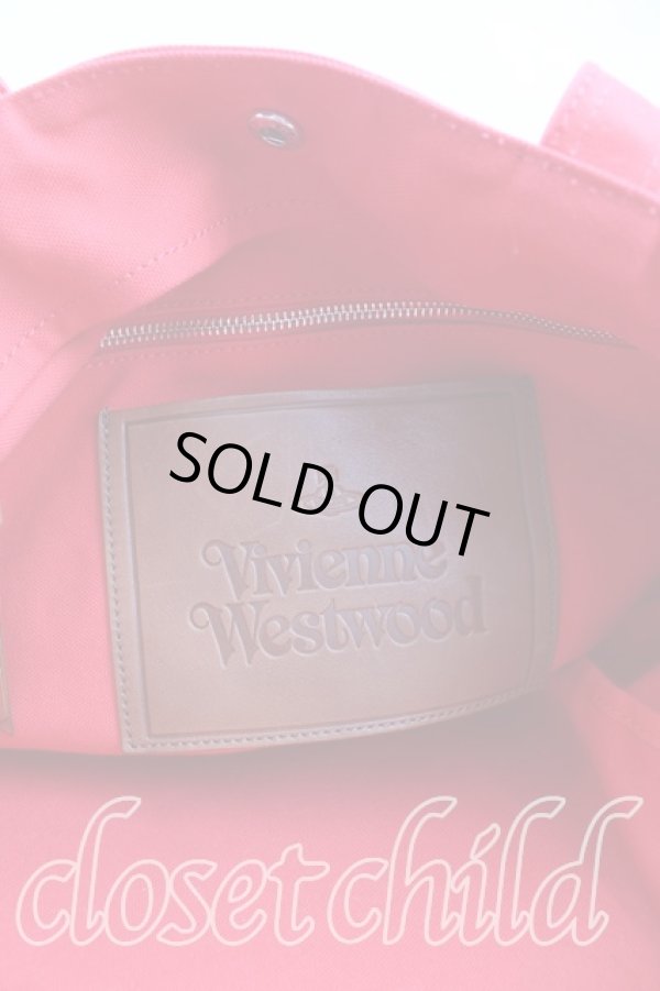 画像4: ヴィヴィアンウエストウッド 中古 / LAMBトートバッグ  赤  H-25-09-14-048-ba-OD-ZH (4)