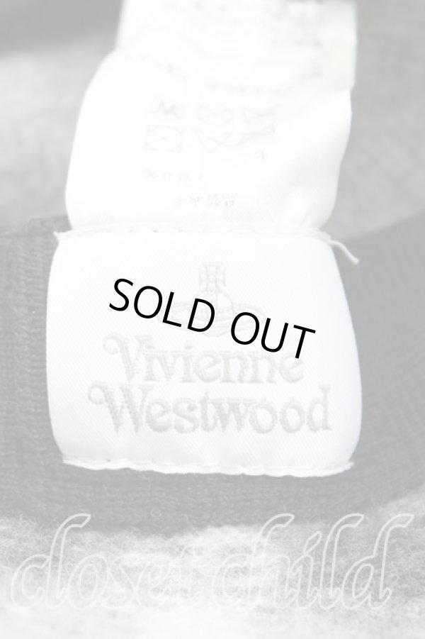 画像4: ヴィヴィアンウエストウッド 中古 / レオパードベレー  灰  H-25-09-14-052-ha-OD-ZH (4)