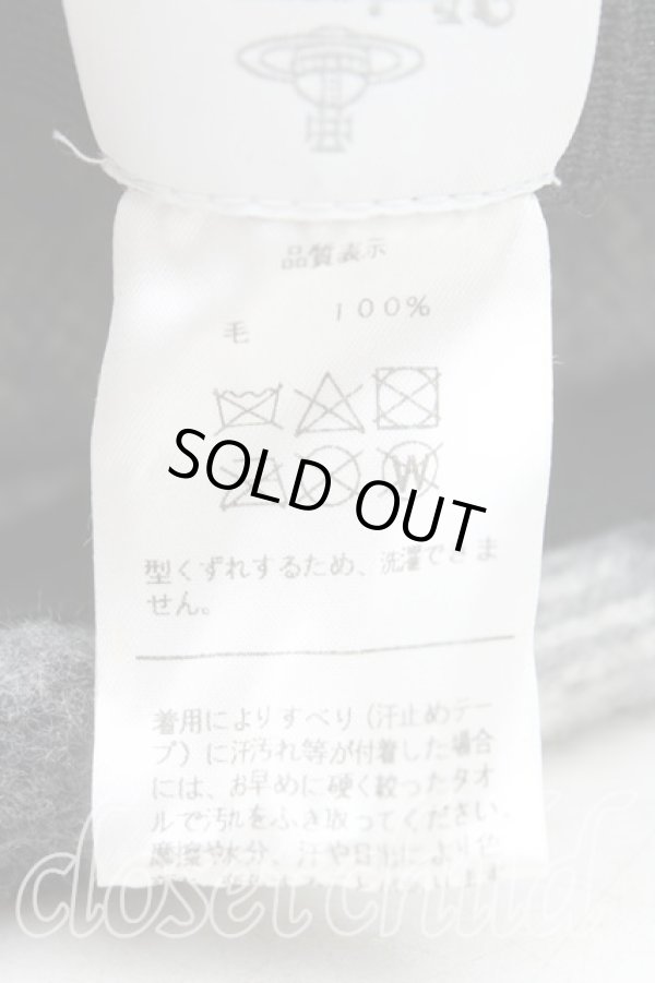 画像5: ヴィヴィアンウエストウッド 中古 / レオパードベレー  灰  H-25-09-14-052-ha-OD-ZH (5)