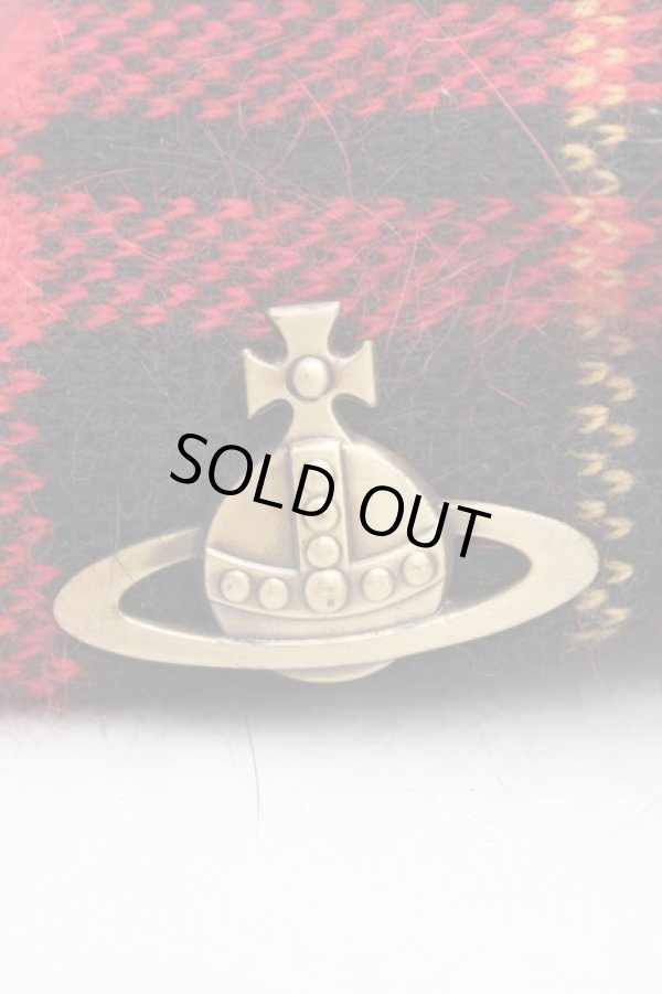 画像6: ヴィヴィアンウエストウッド 中古 / タータンチェックベレー帽  赤  H-25-09-14-053-ha-OD-ZH (6)