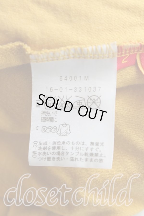 画像4: ヴィヴィアンウエストウッド 中古 / キャットptTシャツ 2（9号） マスタード  H-25-09-14-009-ts-OD-ZH (4)
