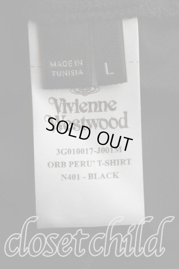 画像4: ヴィヴィアンウエストウッド 中古 / オーブペルーTシャツ L 黒  H-25-09-14-012-ts-OD-ZH (4)