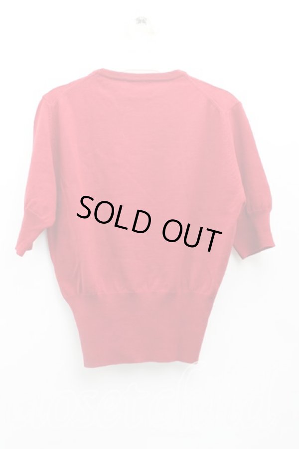 画像2: ヴィヴィアンウエストウッド 中古 / カラーオーブ刺繍半袖ニット M 赤  H-25-09-14-015-to-OD-ZH (2)