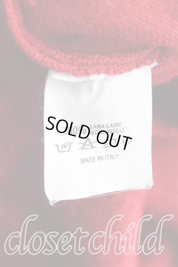 画像4: ヴィヴィアンウエストウッド 中古 / カラーオーブ刺繍半袖ニット M 赤  H-25-09-14-015-to-OD-ZH (4)