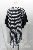 画像2: ヴィヴィアンウエストウッド 中古 / スクリブルハートカットソーワンピ 00（ワンサイズ） 紺ｘ黒  H-25-09-14-018-op-OD-ZH (2)