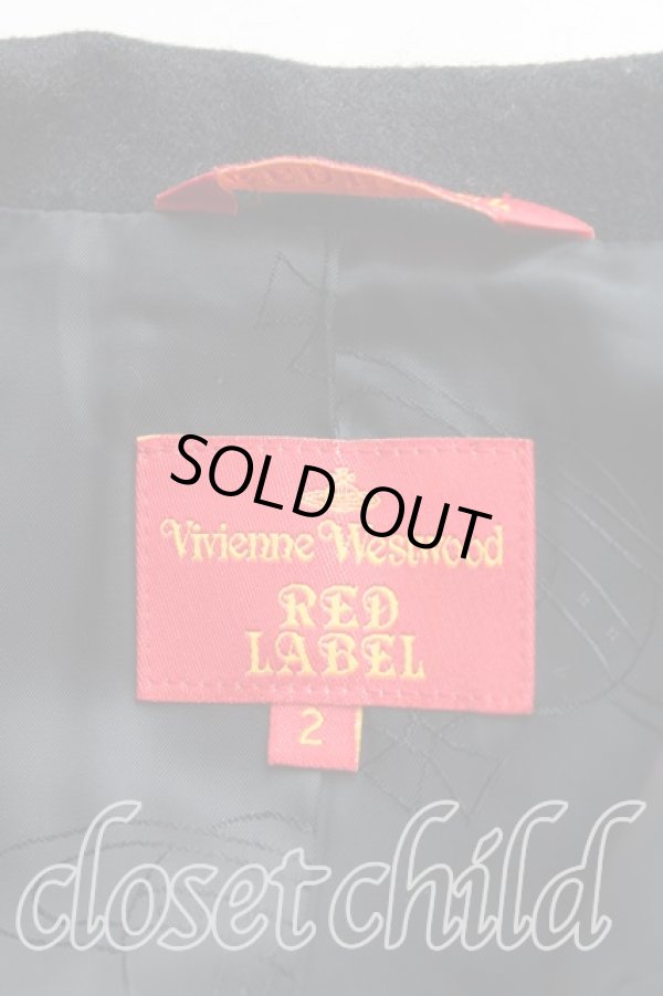 画像3: ヴィヴィアンウエストウッド 中古 / ウエストボタンラブ襟ウールジャケット 2(9号) 黒  H-25-09-21-002-jc-IN-ZH (3)